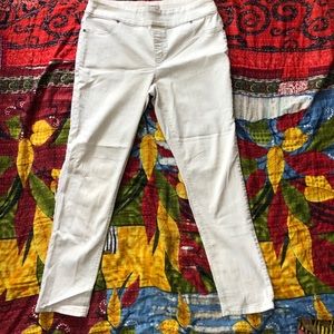 Chico’s tan pull on jeans
